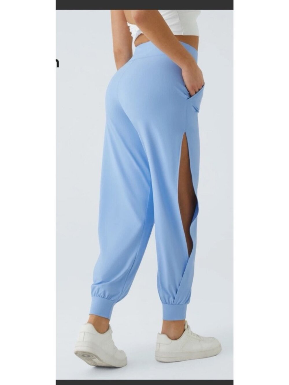 Halara Women’s Activewear High Waist Side Pockets Joggers W/ Cut Out Size XL